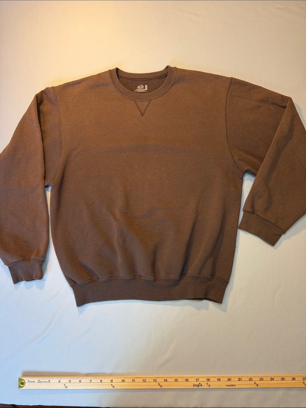 Fruit of the Loom Brown Men's Crewneck Sweatshirt